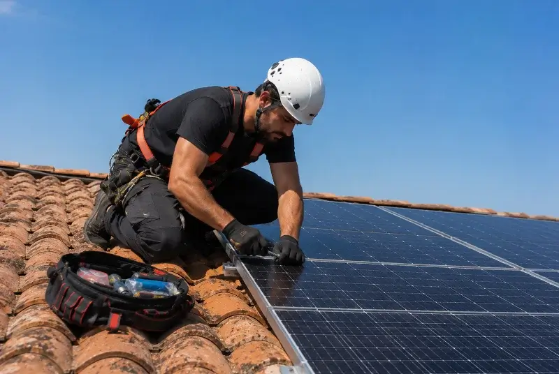 Maintenance et monitoring de panneaux solaires à Audon